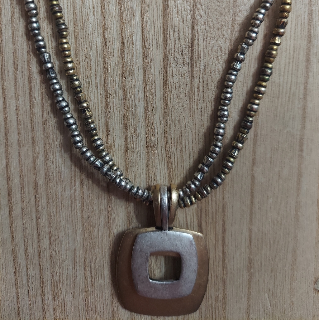 Premier Designs SilverGold Pendant Necklace 25$